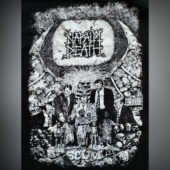 Napalm Death Scum Short Sleeve Earache Records T Shirt Unisex - Picture 8 of 9